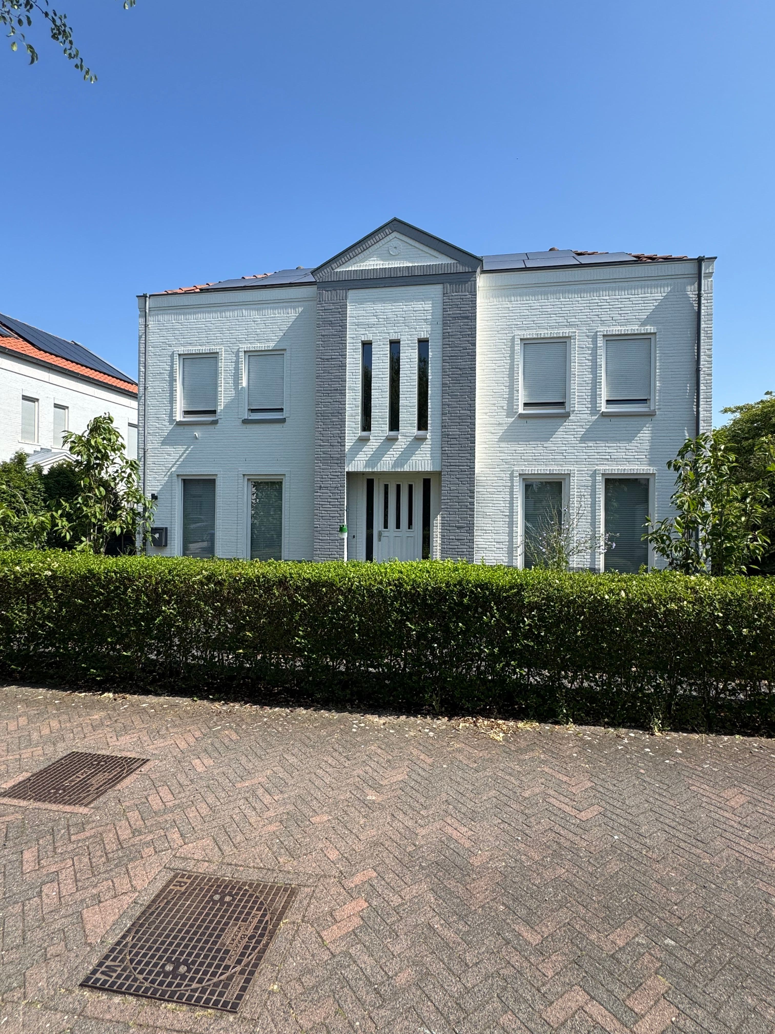 Schilderwerk door P. Verberg, kwast op houtwerk